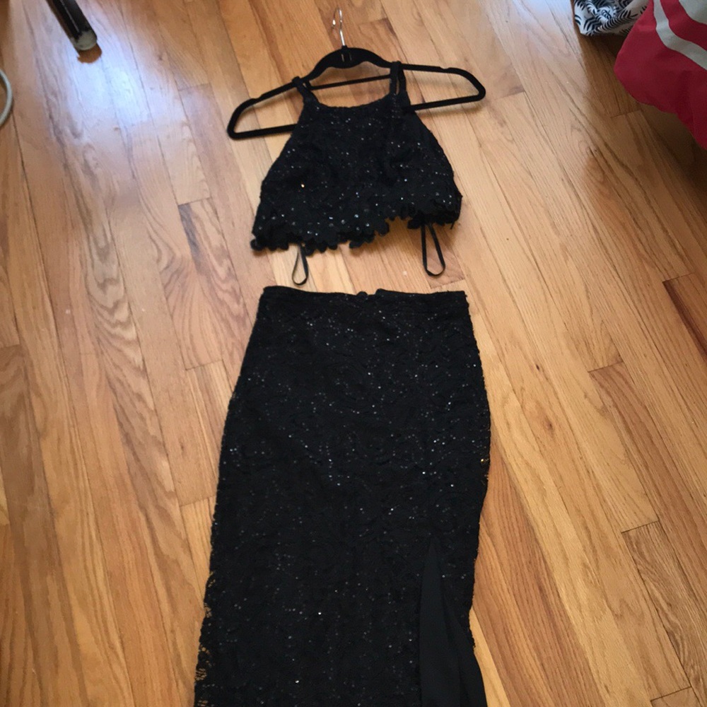 Sparkling Black Prom Dress